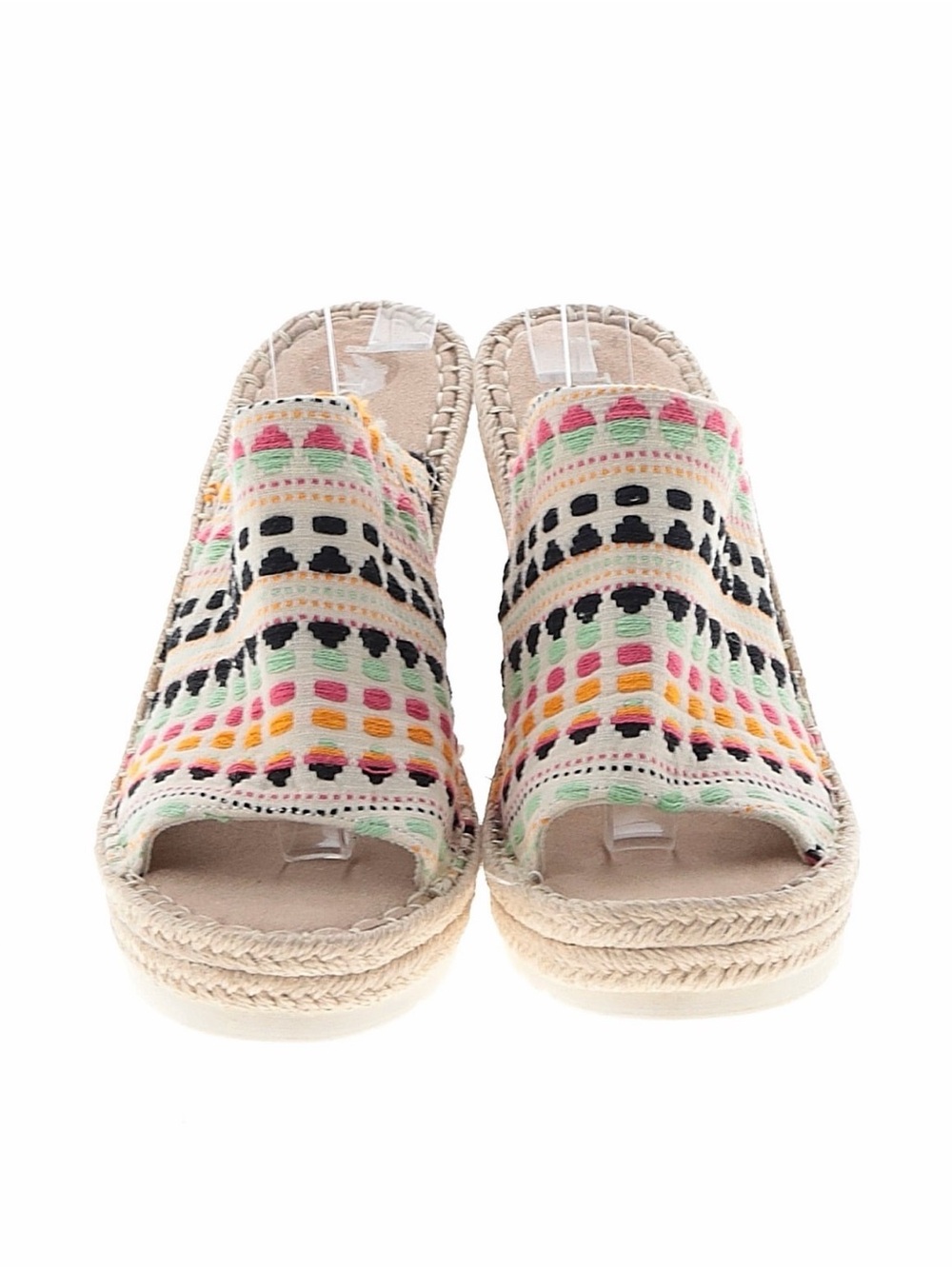 Toms Multicolor Embroidered Espadrille Wedge Mule - Picture 2 of 2